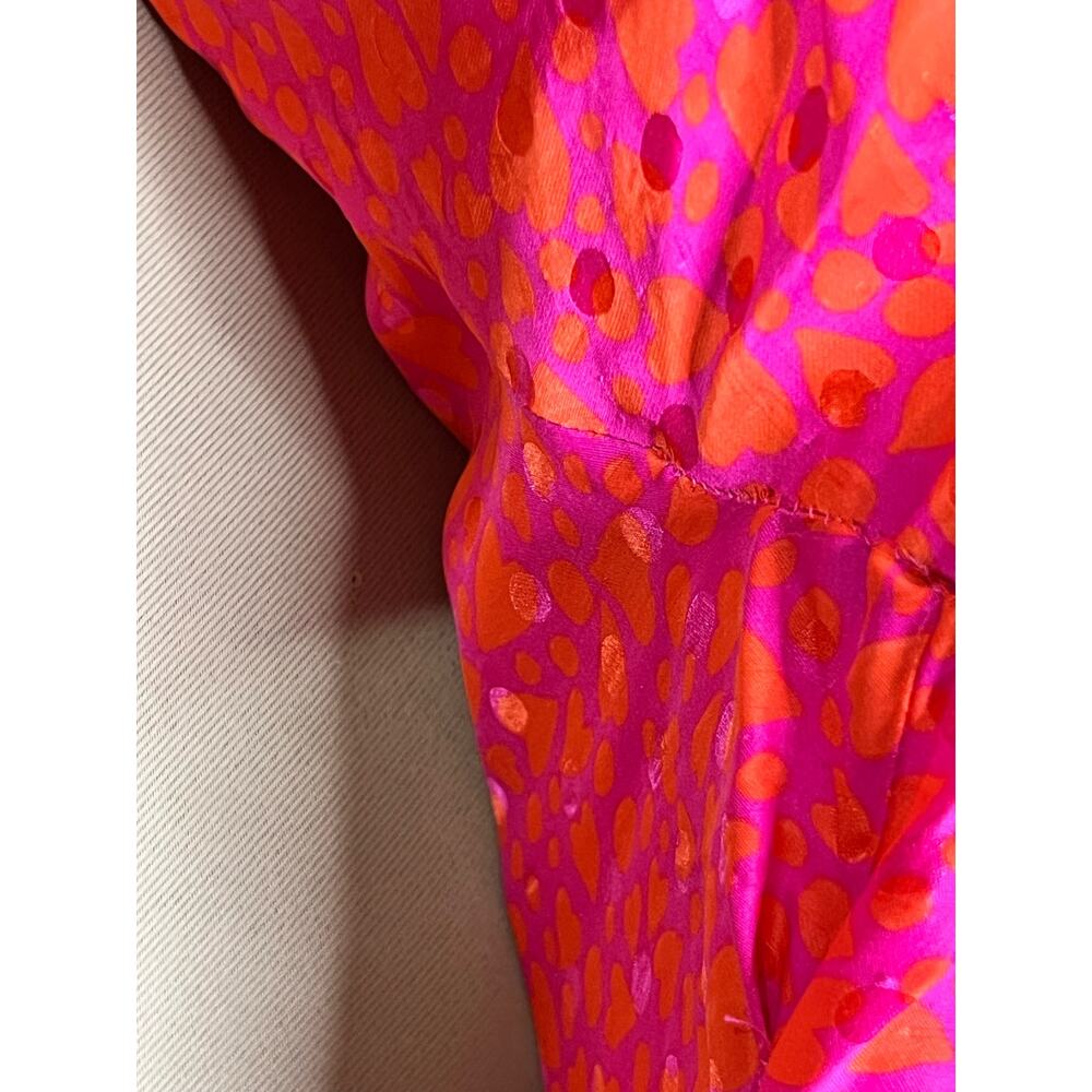 Tara Jarmon Rozenn Dress pink hearts 40 US 8 - Picture 10 of 15